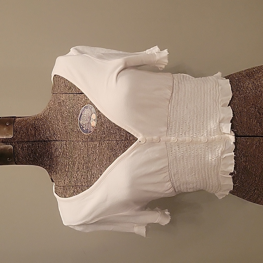 Urban Outfitters white cropped shirt